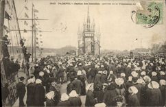 VINTAGE POSTCARD Boat of sin Paimpol Forgiveness of the Icelanders Arrived of the procession