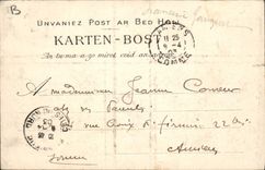 VINTAGE POSTCARD Boat of sin Paimpol Forgiveness of the Icelanders Arrived of the procession