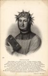 CPA Petrarque Poete italien
