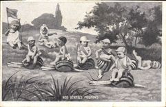 CPA Escargot Enfants
