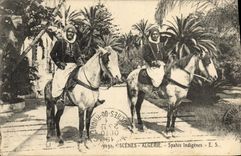 CPA Militaria Algerie Spahis indigenes