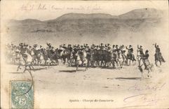 CPA Militaria Spahis Charge de cavalerie