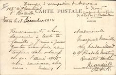 CPA Militaria Maroc Oriental Taza La premiere prise d'armes a l'occasion de la remise des decorations