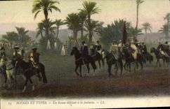 CPA Militaria Un Goum defilant a la Fantasia