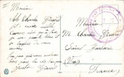 La POSTAL Militaria Marruecos Envoye de la VENDIMIA de Moulay Hafid guarda al lado de un grupo de Spahis