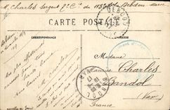 POSTAL Militaria Spahi de la VENDIMIA en el sur