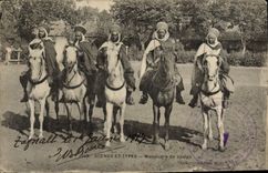 La POSTAL Militaria de la VENDIMIA funciona de Spahis