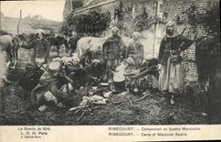 CPA Militaria Ribecourt Campeement de Spahis Marocains