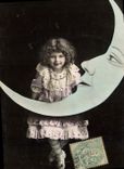 CPA Fantaisie Lune Enfant