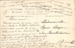 VINTAGE POSTCARD Fantasy the Moon Woman the Last district