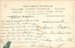 VINTAGE POSTCARD Fantasy the Moon Woman the full moon