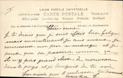 VINTAGE POSTCARD Fantasy the Moon Woman the russet-red moon