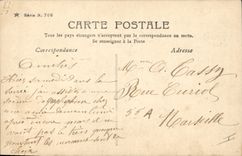 VINTAGE POSTCARD Fantasy the Moon Woman Dawn serenade with the moon