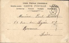 VINTAGE POSTCARD Theater Woman Swiss Chavita Interlaken Seen from of Hoheweg