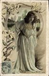 VINTAGE POSTCARD Theater Marcilly Woman