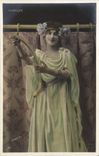 VINTAGE POSTCARD Theater Spindler Woman