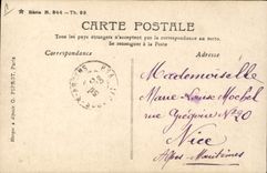 VINTAGE POSTCARD Theater Woman De Garald