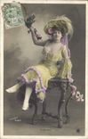 VINTAGE POSTCARD Theater Martha Woman