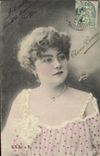 VINTAGE POSTCARD Theater Woman Therese Cernay