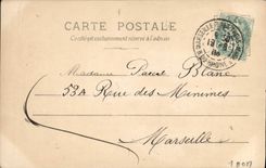 VINTAGE POSTCARD Theater Woman Caster hammer