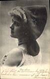 VINTAGE POSTCARD Theater Woman Lucy Nanon