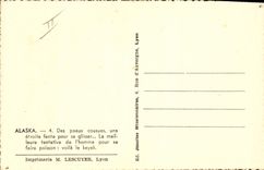 VINTAGE POSTCARD Polar Alaska Kayak