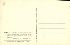 VINTAGE POSTCARD Polar Alaska On the Yukon flower a house of eskimo