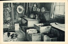 CPA Polaire Les appartements meubles du missionnaire a Mary's igloo Cercle Arctique Alaska