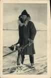 VINTAGE POSTCARD Polar North pole Missionary in apostolic round At the eskimos of the Arctic Ocean Alaska