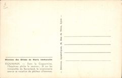 CPA Polaire Missions des Oblats de Marie Immaculee Esquimaux Dans la Coppermine l'Esquimau peche le saumon