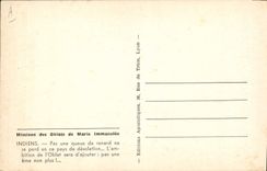 VINTAGE POSTCARD Polar Mission of Oblats of Immaculate Marie Indians
