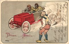 CPA Fantaisie Illustrateur Automobile 