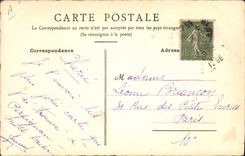 CPA Fantaisie (dessin a la main) Femme au parapluie