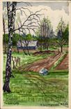 VINTAGE POSTCARD Fantasy (drawing with the hand) Russia Russia Szymanski Tschernjaty