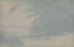 CPA Fantaisie (dessin a la main) Paysage