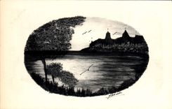 CPA Fantaisie (dessin a la main) Paysage