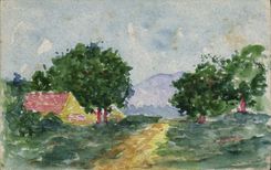 CPA Fantaisie (dessin a la main) Paysage