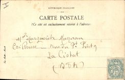 VINTAGE POSTCARD Fantasy (drawing with the hand) House Landscape