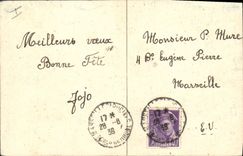 CPA Fantaisie (dessin a la main) Village