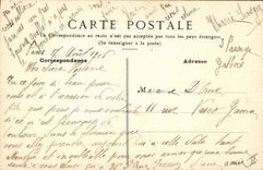 CPA Fantaisie (dessin a la main) Fleurs Hirondelle