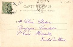 Camarón Sinning Fishings de la POSTAL de la VENDIMIA