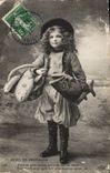 CPA Peche Enfant Poissons