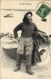 CPA Peche Un vieux pecheur 