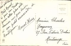 CPA Chiens Chien Chasse a courre Enfant Cavalier