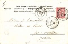 CPA Chiens Chien Chasse a courre Cavaliers