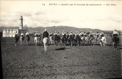 VINTAGE POSTCARD Militaria Batna Spahis on the parade ground