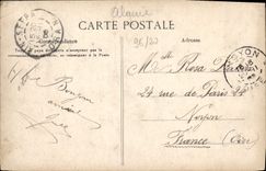 VINTAGE POSTCARD Militaria Algeria military Scenes