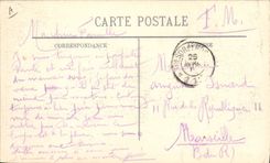 VINTAGE POSTCARD Militaria Ribecourt Camping of spahis Moroccan