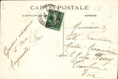 VINTAGE POSTCARD Fantasy the Moon Carnival of Aix 1912 Mars communicating with the ground