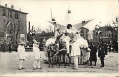 VINTAGE POSTCARD Fantasy the Moon Carnival of Aix Carnival XXIV Mars communicating with the ground